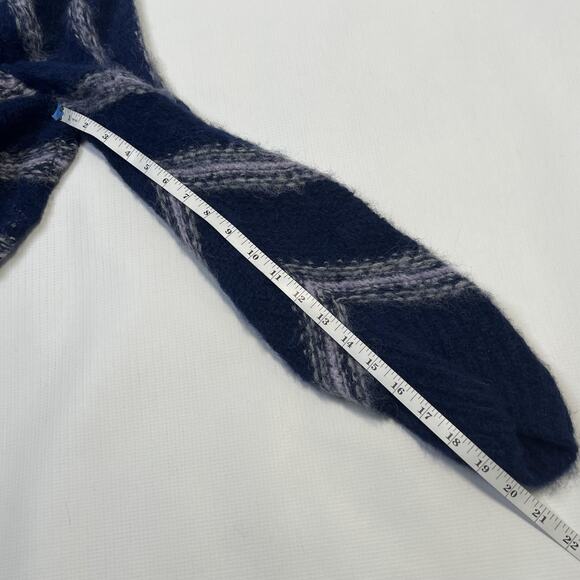 Free People Sweater Womens Small Blue Alpaca Stripe Knit Pullover Boho Peru Cozy - Picture 12 of 12